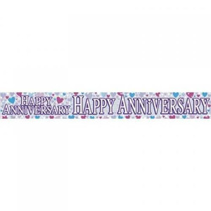 Banner Happy Anniversary Foil