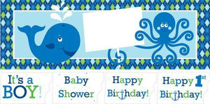 Banner Giant Ocean Preppy Boy Banner Giant Ocean Preppy Boy