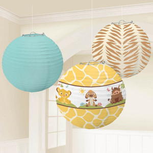 Hanging Lantern Lion King Baby Shower 3pk