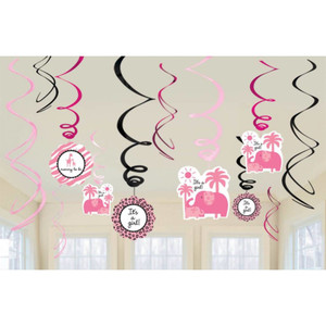 Swirl Sweet Safari Its A Girl 12pk Swirl Sweet Safari Its A Girl 12pk