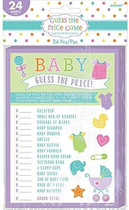 Game Baby Shower Guess The Price 24pk Game Baby Shower Guess The Price 24pk