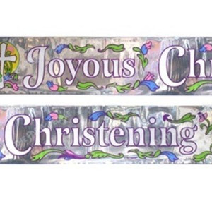 Banner Joyous Christening