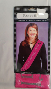 Sash Girls Night Out Pink Sash Girls Night Out Pink