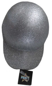 Hat Silver Glitter Jockey Cap
