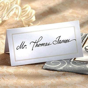 Place Cards Pearlized White 50