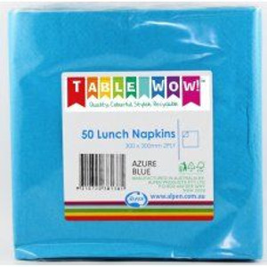 Napkin Lunch Azure Blue 30 x 3