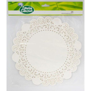 Doyley 10.5in Round White 24pk