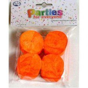 Streamer Crepe Orange 4pk Streamer Crepe Orange 4pk