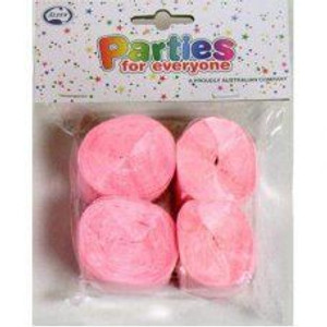 Streamer Crepe Pink 4pk