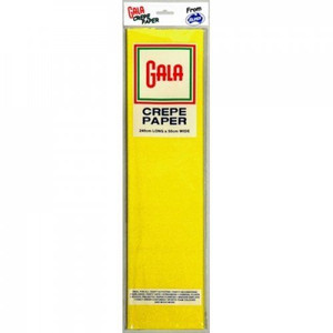 Paper Crepe Canary Yellow Gala