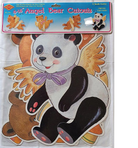 Cutout Angel Bear 4pk