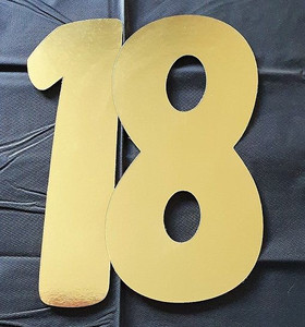 Cutout 18 Gold Small Each