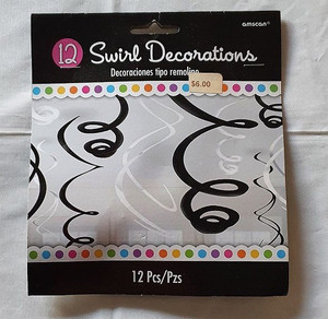 Swirl Black & White 12pk