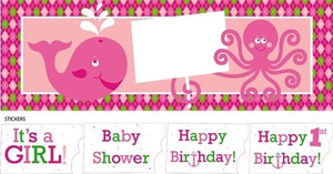 Banner Giant Ocean Preppy Girl Banner Giant Ocean Preppy Girl