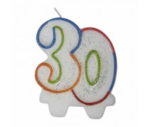 Candle 30 Rainbow