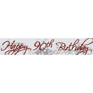 Banner 90th Birthday Laminated