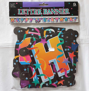 Banner 50th Birthday Letter Jo