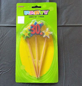 Candle 30 Star Pick Bold