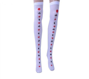 Stocking Queen Of Hearts Thigh High