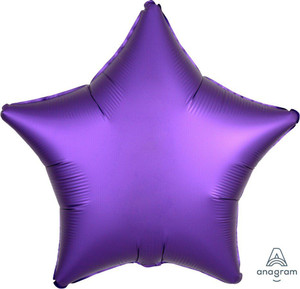 Balloon Foil 48cm Shape Purple Royale Luxe Star