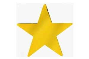 Cutout Star Gold Med 10pk