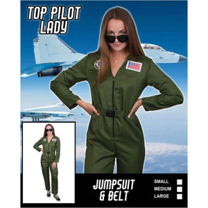 Adult Top Pilot Lady Jumpsuit