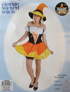 Adult Orange Wicked Witch Adult Orange Wicked Witch