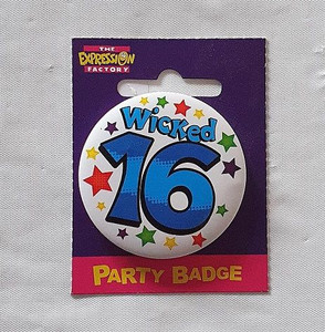 Badge 16 Small Wicked 55mm
