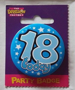 Badge 18 Small Blue 55mm