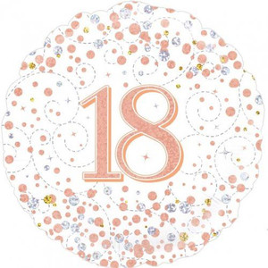Balloon Foil 46cm 18 Sparkling Rose Gold Fizz Balloon Foil 46cm 18 Sparkling Rose Gold Fizz