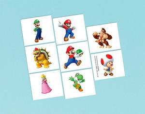 Tattoo Super Mario 8pk