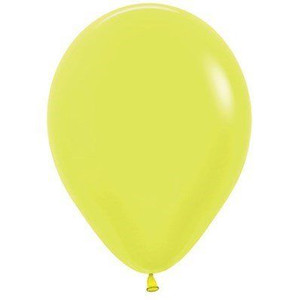 Balloon 30cm Neon Yellow Sempertex Latex Each