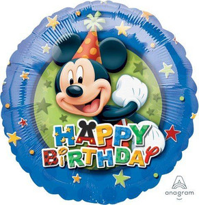 Balloon Foil 43cm Mickey Mouse Happy Birthday Balloon Foil 43cm Mickey Mouse Happy Birthday