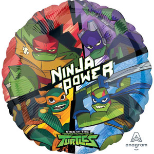 Balloon Foil 43cm Ninja Power Rise Of The Teenage Mutant Ninja Turtles Balloon Foil 43cm Ninja Power Rise Of The Teenage Mutant Ninja Turtles