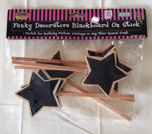 Blackboard Retro On Stick 6pk Stars