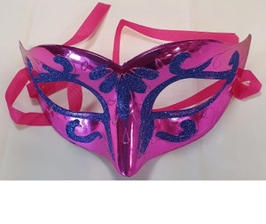 Mask Pink & Blue Glitter Masqu