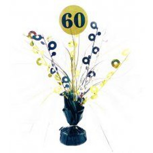 Centrepiece 60 Black & Gold