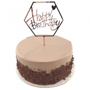 Cake topper Acrylic Happy Birthday Rose Gold Cake topper Acrylic Happy Birthday Rose Gold