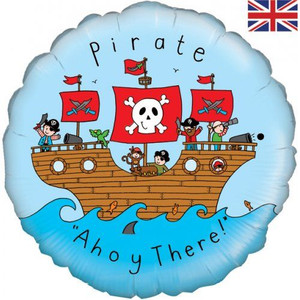 Balloon Foil 46cm Pirate Ahoy There Balloon Foil 46cm Pirate Ahoy There