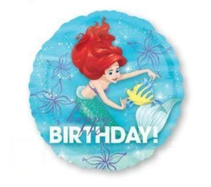 Balloon Foil 43cm Inflated Ariel Princess Dream Big Balloon Foil 43cm Inflated Ariel Princess Dream Big