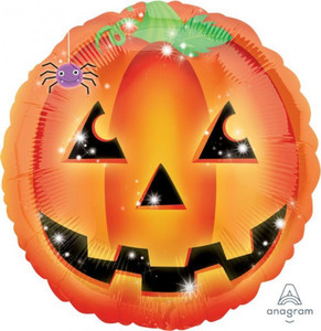 Balloon Foil 43cm Inflated Playful Pumpkin Jack O Lantern Balloon Foil 43cm Inflated Playful Pumpkin Jack O Lantern