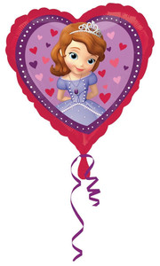 Balloon Foil Inflated Sofia The First Heart Shape Balloon Foil Inflated Sofia The First Heart Shape