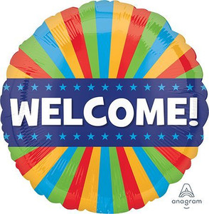 Balloon Foil 43cm Inflated Welcome Blitz Balloon Foil 43cm Inflated Welcome Blitz