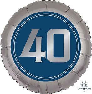 Balloon Foil 45cm 40 Inflated Birthday Man Balloon Foil 45cm 40 Inflated Birthday Man