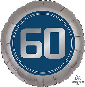 Balloon Foil 45cm 60 Inflated Birthday Man Balloon Foil 45cm 60 Inflated Birthday Man