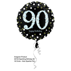 Balloon Foil 45cm 90 Inflated Sparkling Celebration Holographic Balloon Foil 45cm 90 Inflated Sparkling Celebration Holographic