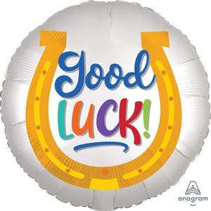Balloon Foil 45cm Inflated Good Luck Horseshoe Balloon Foil 45cm Inflated Good Luck Horseshoe