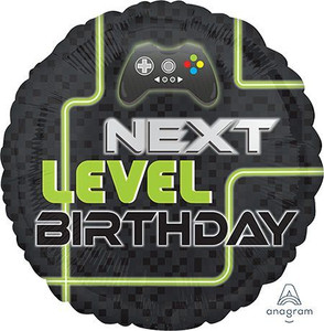 Balloon Foil 45cm Inflated Level Up Next Level Birthday Balloon Foil 45cm Inflated Level Up Next Level Birthday