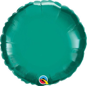 Balloon Foil 45cm Inflated Shape Teal Round
