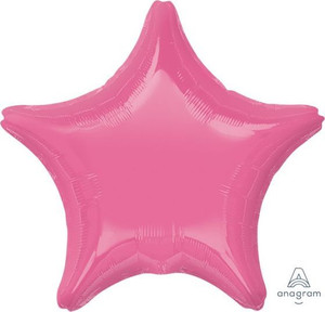 Balloon Foil 45cm Inflated Shape Rose Star